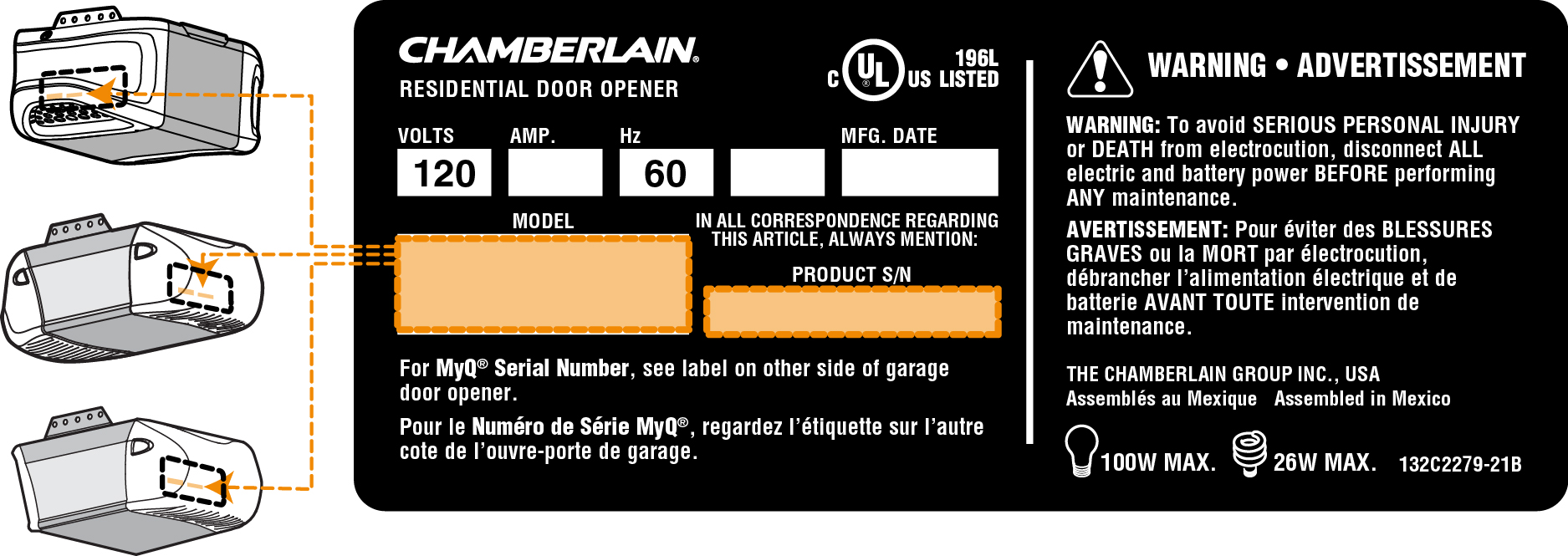 Register a Product Chamberlain