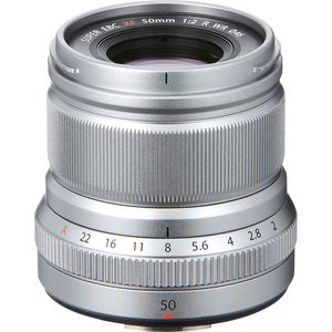 XF50mmF2 R WR Lens, Silver